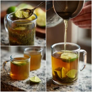 Preparing Brazilian Mounjaro drink step-by-step