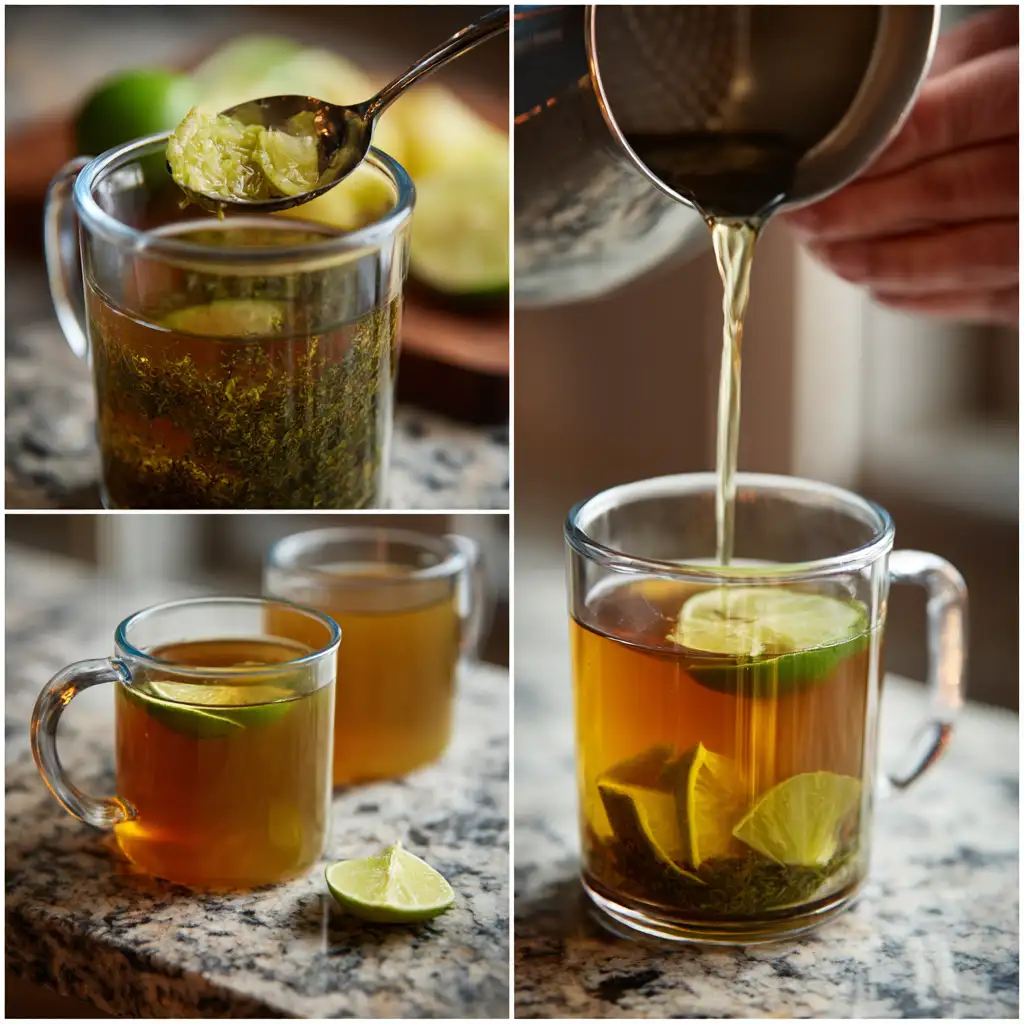 Preparing Brazilian Mounjaro drink step-by-step