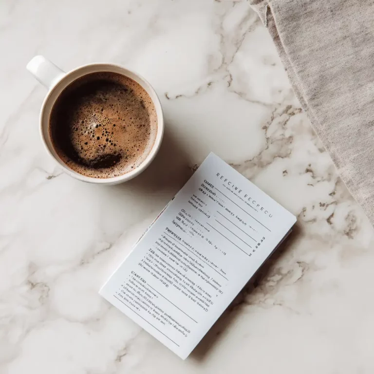 recipe card for 2 ingredient coffee loophole