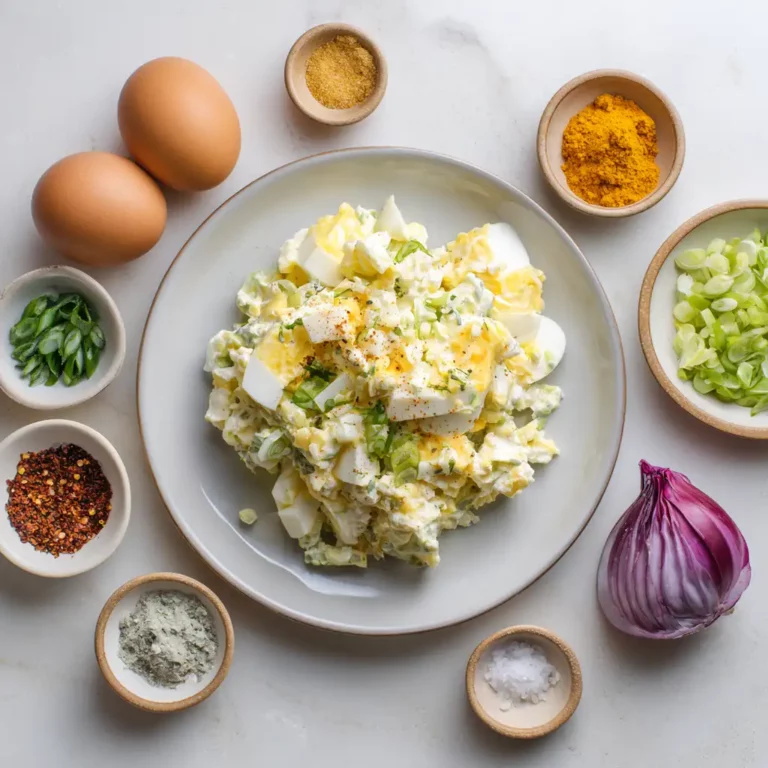 Cottage cheese egg salad recipe card