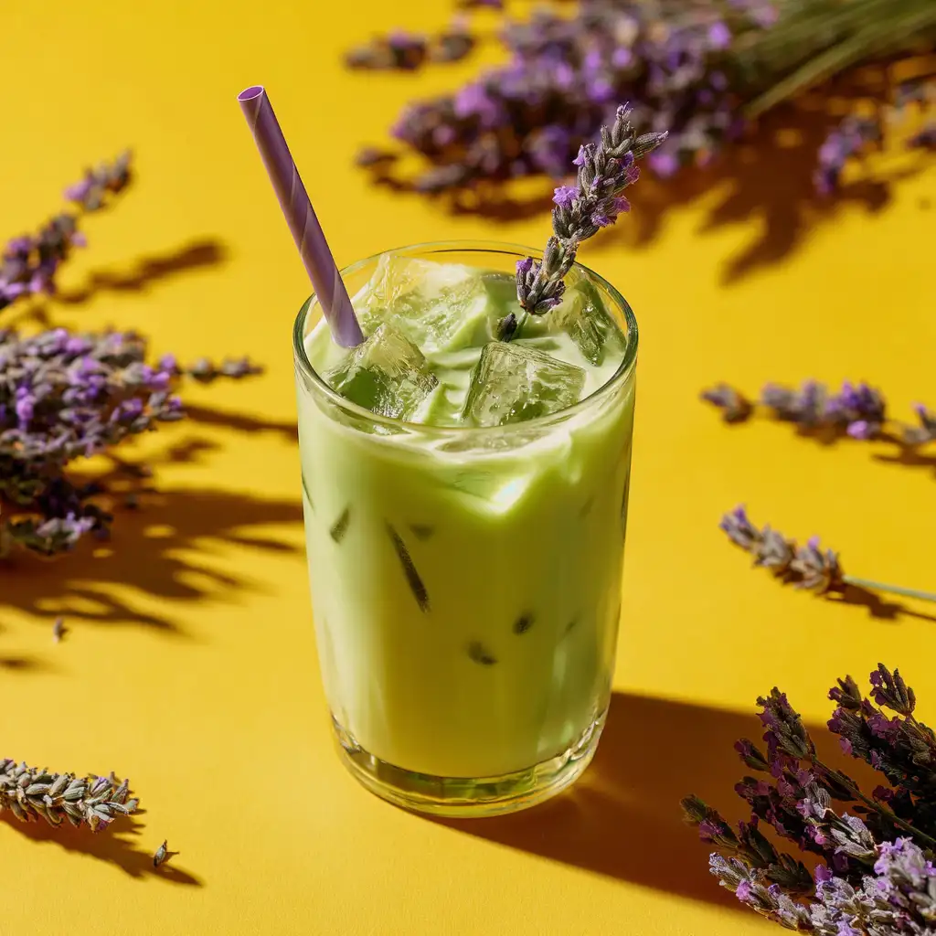 iced lavender matcha latte recipe