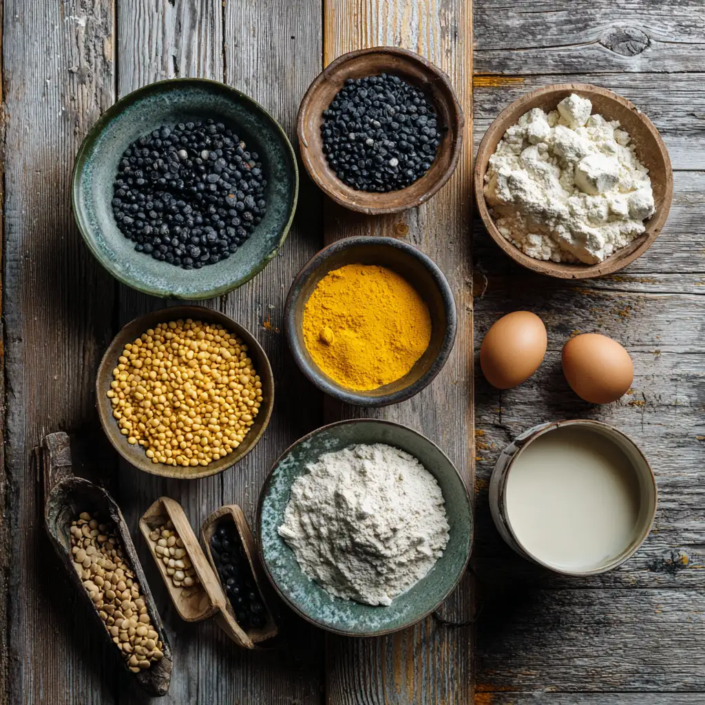 Vegan fried egg ingredients
