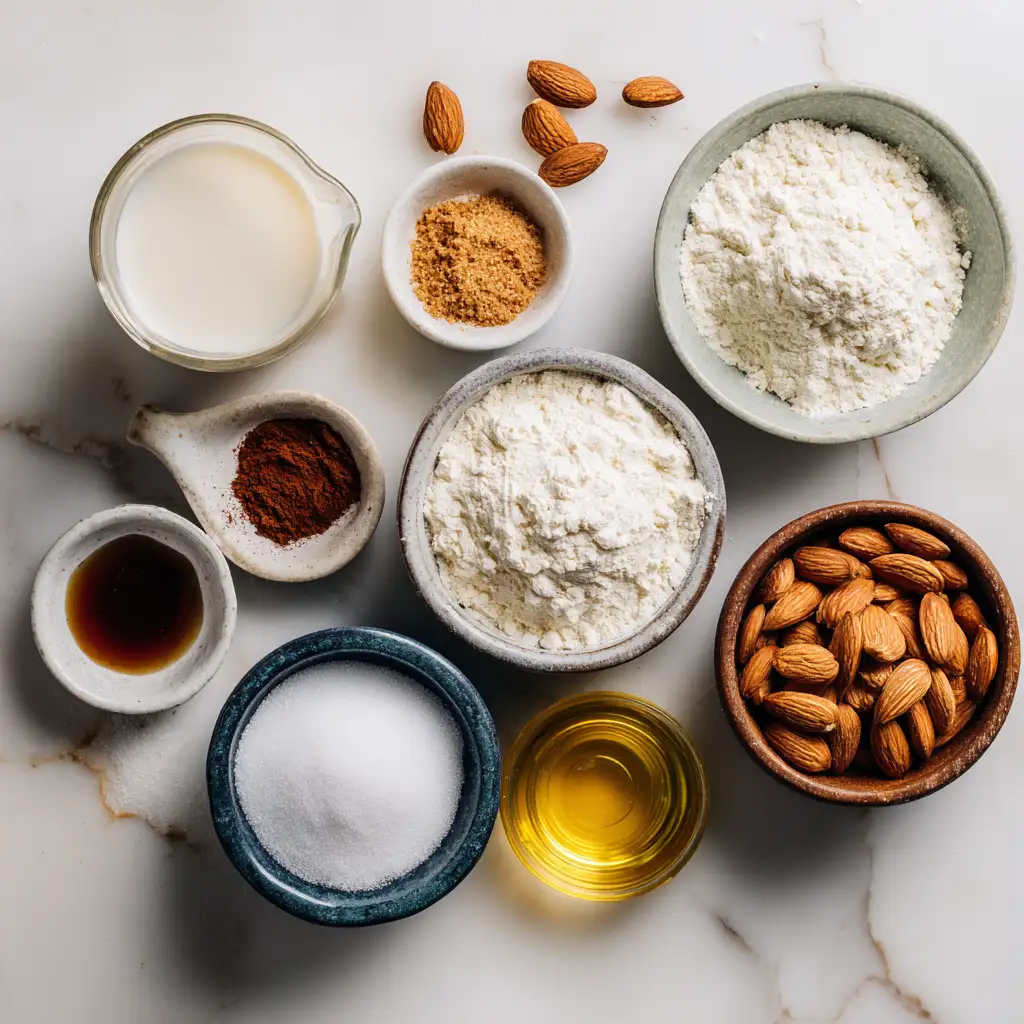 dairy free cupcake ingredients on table