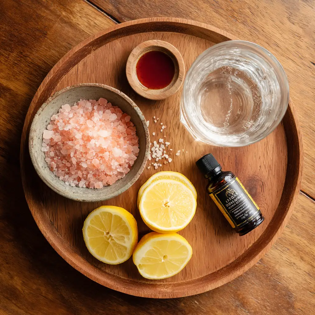 Ingredients for Japanese pink salt recipe