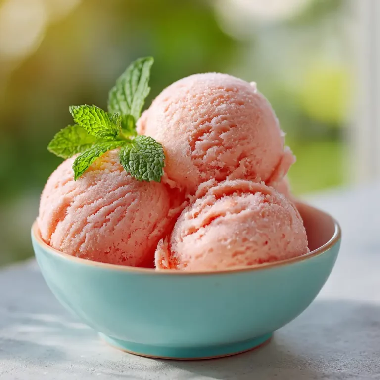 watermelon ice cream in bowl