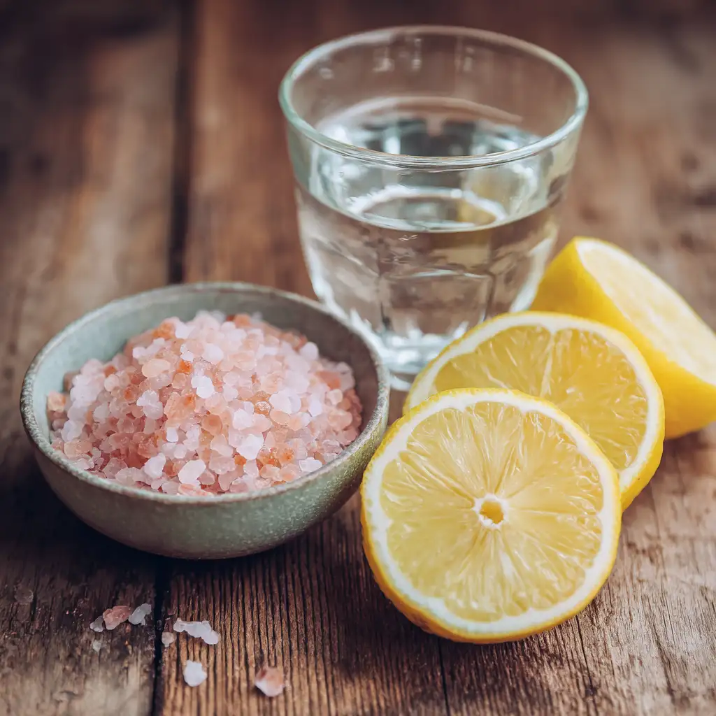 Ingredients for pink salt trick recipe for weight loss