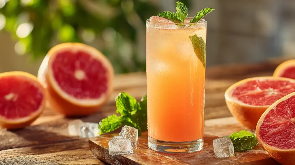 Grapefruit Mint Cleanse Juice fresh citrus detox drink