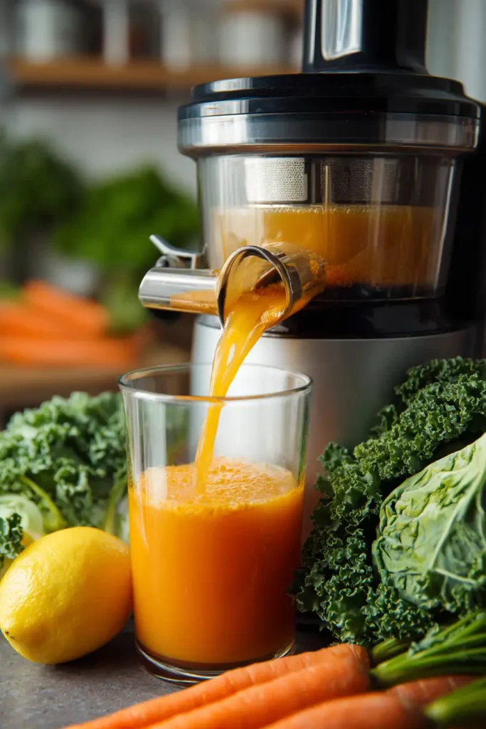 Juicing cabbage and carrots for liver cleanse